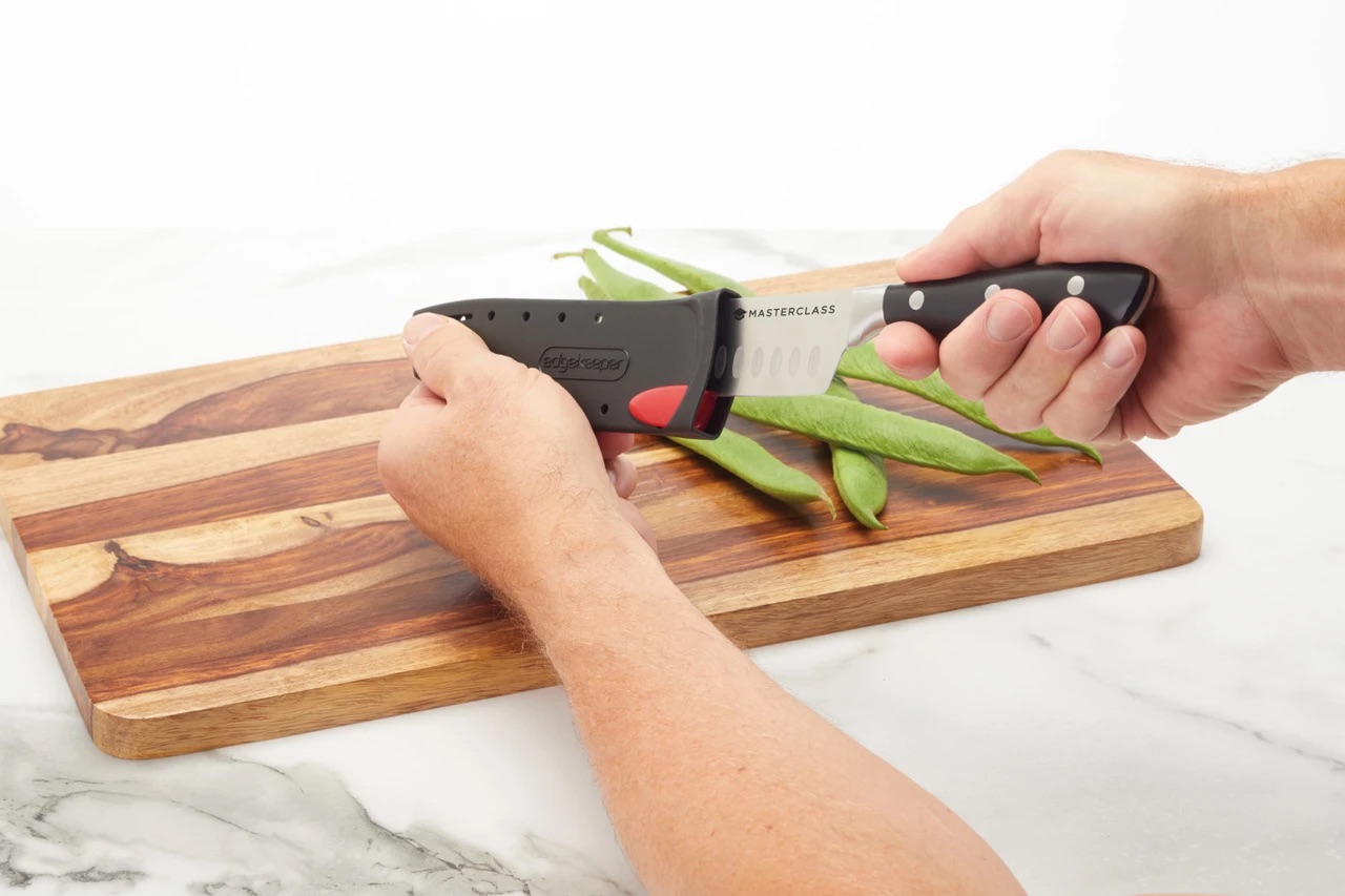Nůž santoku MasterClass EdgeKeeper 12 cm v sadě